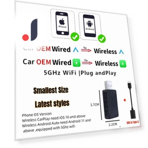 2-in-1 Wireless CarPlay Android Auto Adapter — Car Accessories & Gadgets, Happy Home Mall
