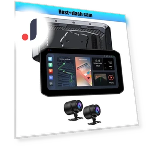 6.25" Touchscreen Motorcycle Dual Camera Wireless CarPlay Android Auto Bluetooth Motor DVR GPS Navigation Front Rear... — Navigation & GPS Accessories, Simplistic Living Home