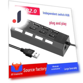 7-port USB 2.0 Hub with Independent Switches — USB Hubs, AI Supermarket
