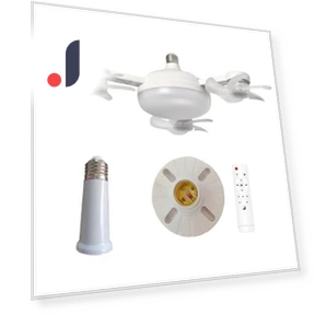Ceiling Fan with 3-Color Temperature, Adjustable Brightness — Ceiling Fan Lighting Solutions, Pleasure Holiday