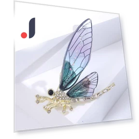 Green Dragonfly Brooch — Pins & Brooches, Fashion footsteps