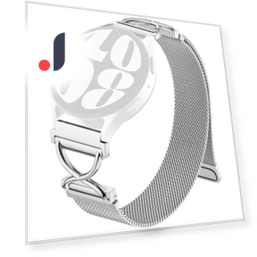 Magnetic Stainless Steel Milanese Strap with X-Shaped Connector — Fitness Bands, Smartwatch 2025