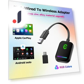 Mini Wireless Android Auto CarPlay Adapter — Phone Accessories, Simplistic Living Home