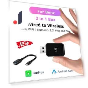 Mini Wireless CarPlay Android Auto Adapter — Stereo Receivers, AE Selection