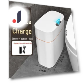 Smart Deodorizing Induction Trash Can — Kitchen Cans, StrideBox