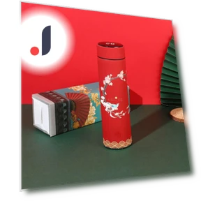 Vacuum Thermos Water Bottle with Smart Temperature Display — Travel Drinkware, SHyunjing