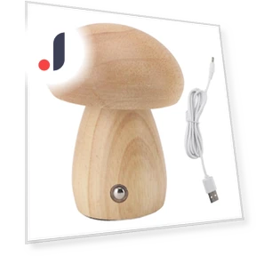 Wooden Mushroom Night Light — Night Lights, CosyHome