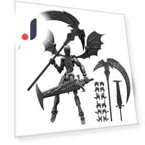 3D Printed Titan Robot Mobile Doll Set — Collectible Statues, Jiangnan C