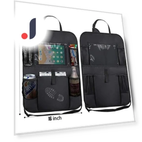 Car Back Seat Organizer with Touch Screen — Dash Holders, zmkm8888