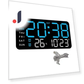 Digital Wall Clock with Large Display — Clocks, Puntos
