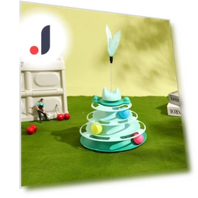 Interactive Tower Cat Toy — Cat Playthings, Smart Pet Supplies