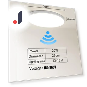LED Ceiling Light with Motion Sensor — Step Lights, Canmeijia
