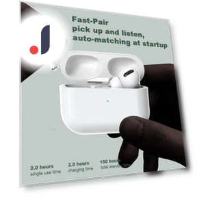 Pop-up Earbuds with Sensor — In-Ear Headphones, PY-Electronic