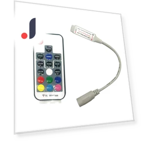 RGB Strip Controller with 17-Button Wireless Remote — LED Strips, TOMTOP JMS