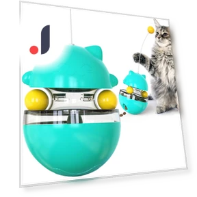 Self-Rolling Pet Toy Ball with Treat Dispenser — Cat Playthings, Smart Pet Supplies