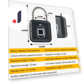 Smart Biometric Fingerprint Door Lock — Locks, Springs And Autumns