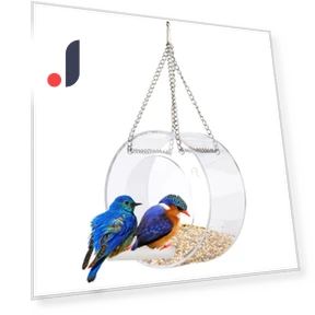 Smart Bird Feeder with Transparent Window and Wi-Fi Camera Suction — Backyard Birding, Automobile and motorcycle supplies