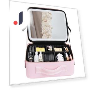 Smart LED Cosmetic Case with Mirror — Cosmetic Cases, Binchi Health Technology