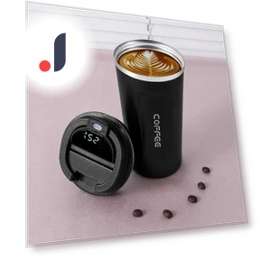 Smart Temperature Display Coffee Mug — Beverage Warmers, Versatile Home Furnishing