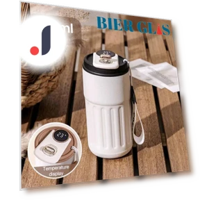 Smart Thermos with LED Temperature Display — Travel Drinkware, Binchi Fitness