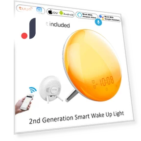 Smart Wake Up Light with Wi-Fi — Alarms & Clocks, Factory Discount Outlet