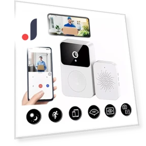 Smart Wireless Remote Video Doorbell Camera — Smart Home Security, Meterk