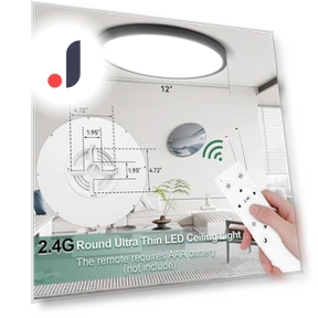 Ultra-Thin Smart LED Ceiling Light — Overhead Lighting, Canmeijia