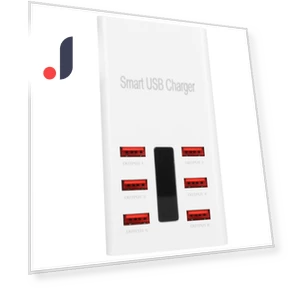 6-Port USB Smart Distribution Fast Charger — Charging Solutions, DIYelecs