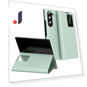 Case with Card Holder Smart View Window — Phone Accessories, Samrtwatch Bands Straps