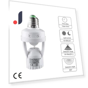 E27 Motion Sensor Lamp Socket Adapter — Light Sockets, SaiMili Light