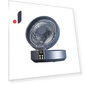 Folding Wall Fan with Night Light — Ceiling Fans, Burger