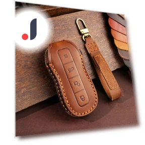 Leather Protective Case for Smart Key Fob — Flip Cases, Auto Parts Decorate