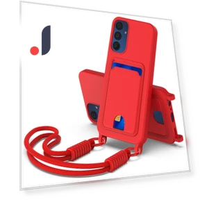 Liquid Silicone Case with Card Holder and Short Strap — Phone Accessories, Smartwatch 2025