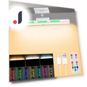 Magnetic Rechargeable Touch Light with RGB Backlight and Mirror — Lighting Accessories, Send Cool