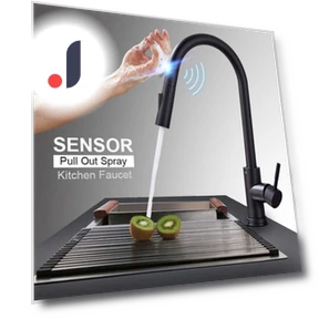 Matte Kitchen Sink Faucet with Smart Sensor Control — Smart-Touch Kitchen Faucets, Decor Dream
