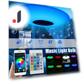 Modern LED Ceiling Light with Bluetooth Music and RGB Dimming — Overhead Lighting, Pro DIY Tool
