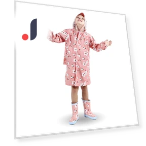 Rain Ultra Plum Pineapple Raincoat — , Smart-Bear