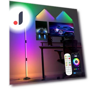 Smart LED Corner Floor Lamp — Standing Lights, Build My Home