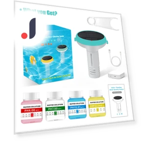 Smart Pool Monitor with Solar Charging — pH Testers, yieryi