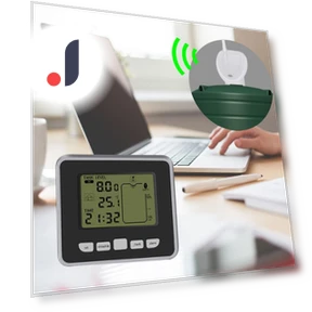 Wireless Ultrasonic Water Tank Liquid Depth Level Meter with LCD Temperature Display — Liquid Level, Decor Dream