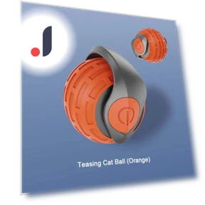 Automatic Interactive Rolling Ball Toy with Faux Tail — Cat Playthings, inWangix