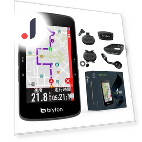 Bike Computer with Speed, Cadence, Heart Rate Sensors — Cycling, Bryton