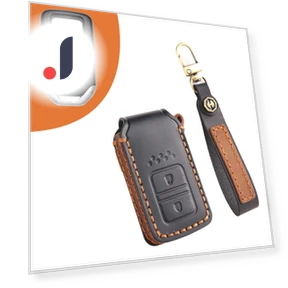 Colorful Smart Car Leather Key Case — Key Holders & Accessories, Auto Parts Decorate