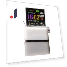 Holographic Photo Display Smart Weather Station Digital Clock with GIF Animations Album — Digital Frames, ChouJay