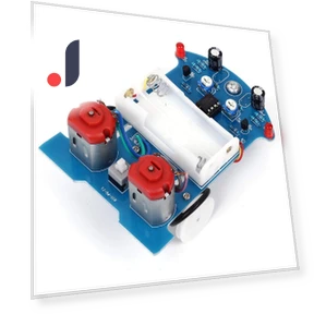 DIY Kit Intelligent Tracking Line Car Kit DC Motor Electronic Assembly Smart Car Patrol Car Parts — Car Accessories & Gadgets, World Auto Parts