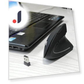 Ergonomic Rechargeable Vertical Bluetooth Mouse — Mouse Pads, Computer boost