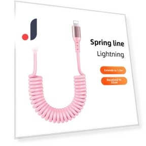 Fast Charging Cable with Spring Retractable Mount — Cables, Home of smartphone & tablet accessories
