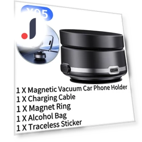 Folding Magnetic Electric Vacuum Car Phone Holder — Dashboard Installation Kits, Auto Parts Decorate