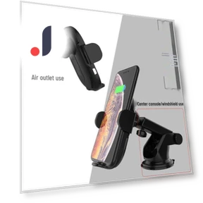 Infrared Sensor Car Mount & Wireless Phone Charger — Dashboard Installation Kits, ElectroCN