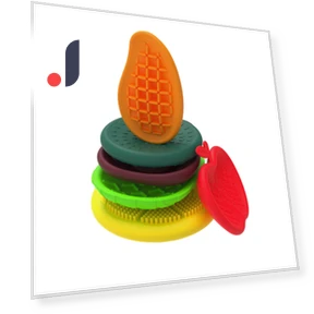 Sensory Textured Stone Toys Set — Blocks, Three Body